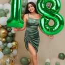 4 x 40 Inch Birthday Balloons 28 Number Baloons for Happy Birthday Decorations Party Supplies, Dark Green Balloons for Celebration, Graduation, Photo Prop, (Mix Numbers 15, 20, 28, 40)