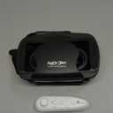 VR Headset with Controller Adjustable 3D VR Glasses Virtual Reality Headset HD Blu-ray Eye Protected Support 5~7 Inch for Phone/Android (Black)