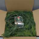 9ft Artificial Norfolk Pine Garlands, Real Touch Winter Pine Garland, Green Artificial Greenery Garland, Winter Decorations for Home for Table, Mantle, Wall