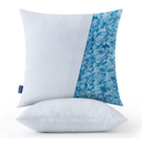 MIULEE Pack of 2, Velvet Soft Solid Decorative Square Throw Pillow Covers Blend Set of 2 Shredded Memory Foam Cooling Throw Pillows for Sofa Bedroom 18x18 Inch