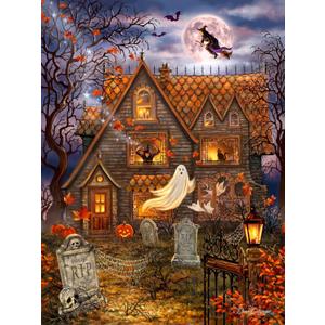 Springbok Halloween Haunted House - 1000 Piece Jigsaw Puzzle for Adults - Made in USA