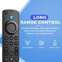 Replacement Voice Remote Control Compatible with All Fire Smart TV Stick(Lite,2nd gen,3rd gen,4K Max), Cube, Pioneer, Hisense, for Insignia Smart TV Stick with Voice Control