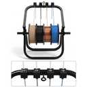 Adjustable 3D-Printing Filament Spool Holder: Freestanding Spool Rack with 4 PTFE Tube Fittings for 400mm Large Spool Or 4 Pcs 1KG for Bambu Lab/Creality of Almost 3D Printers