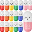 Arrowbash 18 Pcs Vitamin Pill Stress Ball CNA Week Appreciation Gift for Nurses Doctor Pill Shaped Foam Inspirational Coworker Employee Thank You Stress Ball with Cute Cartoon Emotion Face (May You)