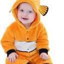 MUST ROSE SPORTS AND HOMEWEAR Unisex Baby Flannel Romper Animal Onesie Costume Hooded Cartoon Outfit, 2-3 y