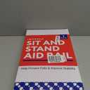 Impresa Arm Chair Stand Assist Rail - Black, Modern, Solid, S-Shape - Heavy Duty Adjustable Chair Support Stand - Quick Setup Couch Lift for Standing