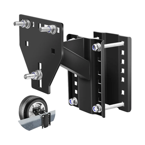 Trailer Spare Tire Mount, Boat Spare Tire Mount for Utility Trailer, Upgrade Spare tire Carrier, Fits 4 5 6 8 Lugs Trailer Wheels, Holds Up to 150 Lbs