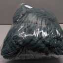 Battilo Dark Green Chunky Knit Throw Blanket, Soft and Thick Chirstmas Green Chenille Throw Blanket, 50"x60" Handmade Cable Knit Crochet Blanket, Knot Knitted Throw Blankets for Couch Home Decor