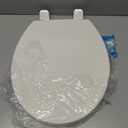 KOHLER 20111-96 Brevia, Slow Close Toilet Seat, Round Toilet Seat, Grip-Tight Bumpers Quick-Attach Hardware, Biscuit