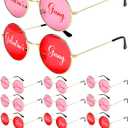 Flutesan 12 Pair Galentines Gang Sunglasses Gifts Bulk Red and Pink Galentines Day Party Favors Bestie Friends Woman Glasses(BFF)