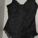 REYEOGO Lace Shapewear Bodysuit for Women Tummy Control Body Shaper V Neck Fajas Sculpting Tank Tops Slimming Camisole Corset (3X-Large, Black)