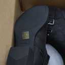 Luoika Women's Wide Width Ankle Boots - Black Brown Short Boots Block Low Heel Side Zipper Booties. (9.5 X-Wide)