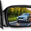 SCITOO Passenger Right Door Mirror fit 2006-2011 For Honda Civic Coupe Power Side Mirror Adjusted Non-Folding Non-Extended