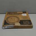 Elcoho 4 Pieces Round Woven Placemats 12 Inch Boho Rattan Placemats Farmhouse Braided Place Mats Woven Plate Chargers Rustic Wicker Table Mats for Dining Table