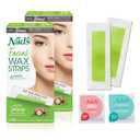 Nad's Facial Wax Strips, Fragrance free, 48 Count (Pack of 2)