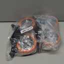 Caster Wheels, Heavy Duty 4 Inch Casters Set of 4, Locking Swivel Casters Wheels for Cart, Furniture and Workbench, Orange