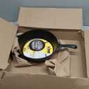 Lodge 5 Quart Pre-Seasoned Cast Iron Deep Skillet - Signature Teardrop Handle & Assist Handle - Use in the Oven, on the Stove or Grill, or Over a Campfire - Black