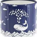 STARBRILLIANT Portable Foldable Bathtub, Collapsible Adult Travel Bath Tub for Camping, Home & Spa, Space-Saving Storage, Durable PVC Material (Whale, 27inch)