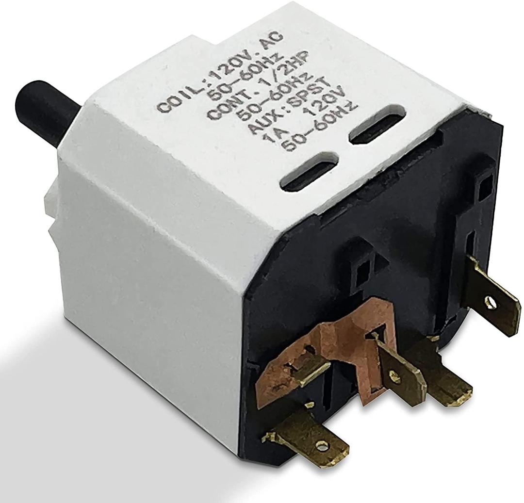 Whole Parts 3398095 Dryer Push to Start Relay Switch - Replacement and Compatible with Some Admiral, Crosley, Estate, Inglis, Kenmore, Magic Chef, Maytag, Roper, Whirlpool Dryers 