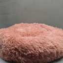 Dogs Bed for Small Dogs, Anti-Anxiety Washable Round Bed (Pink, 24.0" L x 24.0" W x 8.0" Th)