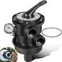For Hayward SP0714t VariFlo Top-mount Multiport Valve, Suitable for Any Above-ground Pro- or VL Series Sand Filter