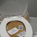 Mayfair Caswell Modern Slow Close Toilet Seat, Durable Plastic, Elongated, White