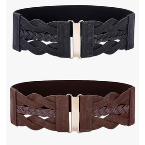 GRACE KARIN Women's Elastic Wide Belts Vintage Stretchy Belt Retro Fashion Cinch Belts for Dresses