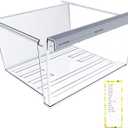 UPGRADED W11162443 Refrigerator Crisper Drawer Compatible with Whirlpool Crisper Drawer W11046494 Maytag Whirlpool Fridge Drawer Replacement Part WRS555SIHZ WRS325SDHZ WRS315SDHZ Refrigerator Drawers