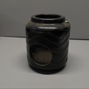 8 inch Amber Glass Vases Large Vase for Centerpieces Table Decorations