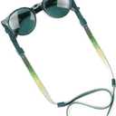 Beaded Glasses Strap - Handmade Multi-Colored Beaded Sunglasses Strap - Cute & Sturdy Eye Glasses Holders Around Neck (Waterfall Green)