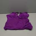 Blooming Jelly Women One Piece Swim Dress Tummy Control Swimsuits Slimming Mesh Sheer Sarong Wraps Bathing Suit (X-Large, Purple)