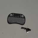 Portable Mini Wireless Keyboard with Bluetooth&2.4G, Touchpad Mouse Combo Upgraded BRG Backlitght Memory for PC/Android TV Box/Projector/HTPC/Pad/Xbox/Tablets:i8-BT