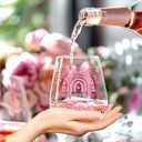 1955 Old Time Information 70th Birthday Gifts for Women Men - 1955 Vintage 15 oz Stemless Wine Glass - 70 Year Old Birthday Party Decorations - Thirty Class Reunion Ideas