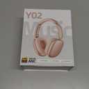 Wentronic Y02 Active Noise Cancelling Headphones,60H Battery,5 EQ Music Modes,Hi-Res Audio,Deep Bass,Foldable Wireless Over Ear Bluetooth 5.4 Headset,Breathable Leather Earpads (Starlight)