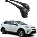 OMAC Roof Rack Cross Bars for Toyota RAV4 2013-2018 Heavy Duty-Lockable 220Lbs Aluminium Black 2Pcs fits Cargo Carriers Kayak Canoe Bike Snowboard
