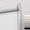 Custom Blackout Roller Blinds, Thermal Insulated Blackout Window Roller Shades, UV Protection Room Darkening Window Blinds for Home, Office, Bedroom, Easy to Install,White
