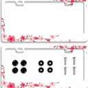2Pcs Beautiful Cherry Blossom License Plate Frames Personalise Floral License Plate Frame Car Accessories Cars Decor with 2 Holes and Screws Fits Standard US Vehicles Size: 12.2 x 6 Inch