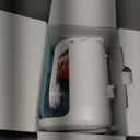 Bird Feeder with Camera Solar Powered - Smart Bird Feeder Camera 2K HD Live Stream, 5MP Photos, AI Identification for Backyard, 2.4Lb Large Capacity, Gifts for Mom Dad, Blue White