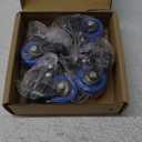 Stem Caster Wheels 2 inch Heavy Duty, Swivel Threaded Stem Mount Casters Set of 4 with American Size UNC 1/4"-20 x 1