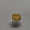 SATINIOR 100 Pcs Plastic Jars with Lids Small Containers Lids Wide Mouth Small Plastic Containers for Lotion Cream Rhinestones Body Butters Travel Storage (2 oz,Clear with Gold Lid)