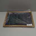 Calendar Chalkboard, 13" * 17", Magnetic Surface Rustic Brown Solid Pine Wood Frame Chalk Board for Planning/School Timetable/Memo, Hanging Board for Office, School and Home(YLHB-QZ-3343)