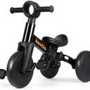BAUTIA Tricycle for Toddlers 1-3, 4 in 1 Baby Balance Bike 1 2 Year Old Boy Girl Birthday Gift, Kids Bicycle Outdoor Toy with Removable Pedals