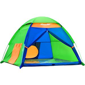 NARMAY Play Tent Summer Camping Dome Tent for Kids Indoor/Outdoor Fun - 60 x 60 x 44 inch (Green and Blue)