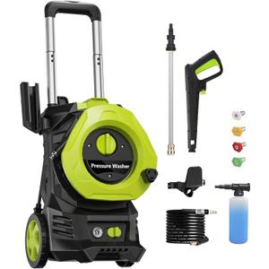 Electric Pressure Washer 4800PSI-Max 2.9GPM Power Washer with 25 Feet Hose,16.4 Feet Power Cord, Car Wash Machine Yellow Ideal Cleaning for Garden
