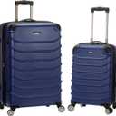 Rockland Speciale Hardside 2-Piece Expandable Spinner Luggage Set, Blue, 2-Piece Set (20/28) (F230-BLUE)