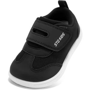 STQ KIDS Wide Toe Box Toddler Shoes Zero Drop Boys Girls Barefoot Shoe Non-Slip Little Kids Sneakers for First Walking,T5