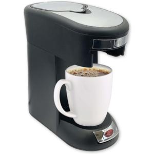 Caf Valet Single Serve Coffee Maker, Brews 10 Ounces of Coffee or Hot Water, Compatible with Caf Valet Coffee Packs