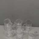 ZEAYEA Set of 6 Plastic Beer Mug, 16 oz Acrylic Drinking Cups with Handle, Clear Reusable Beer Stein Glasses for Party Bar Home Hotel Whiskey Juice Cocktail Beverages