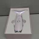 7 Color Galvanic Machines - Red Light Therapy for Face and Neck, Face Massager Tool for Wrinkles, Double Chin, Vibrating Facial Massager with Thermals, White