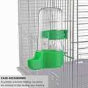 TEHAUX Parrot Drinker Automatic Water Feeder 3-Pack Bird Cage Water Dispenser Bowl Easy Installation 4.72X1.77X1.77 Inch for Parakeet and Small Birds